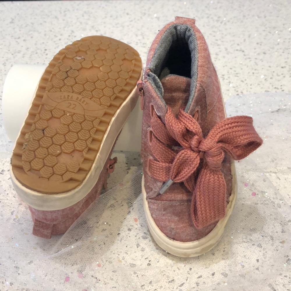 Zara high tops fabric comfy and stylish size 5.5